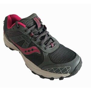 Saucony Womens 8.5 Grid Raptor TR 2 S15427-5 Gray Pink Running Shoes Sneakers